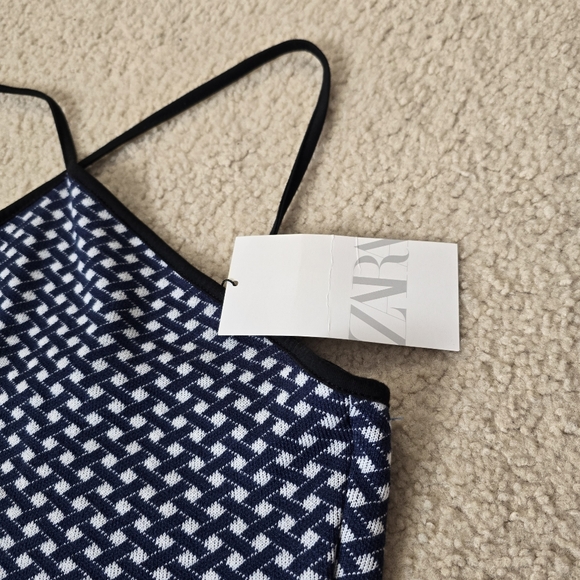 NWT Zara Knit Cropped Halter - Picture 4 of 8